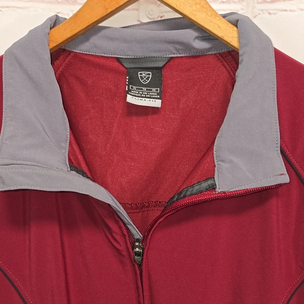 Nike Golf Clima Fit Waterproof Double Full Zip Jacket Windbreaker Mens Size XL
